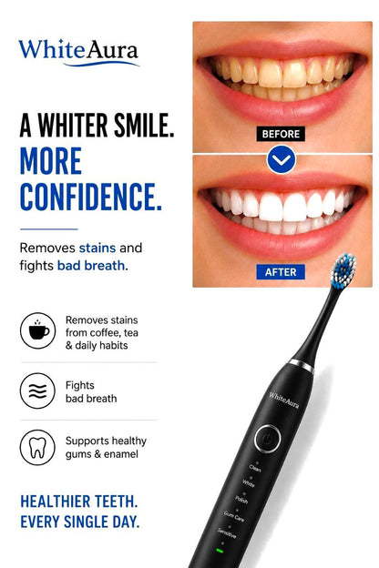 WhiteAura™ Smart Electric Toothbrush