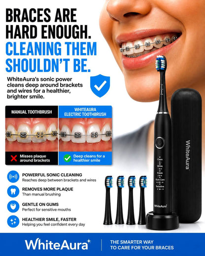 WhiteAura™ Smart Electric Toothbrush